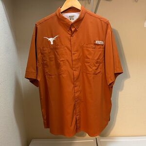 Columbia Men's Short-Sleeve Button-Up Shirt - Burnt Orange